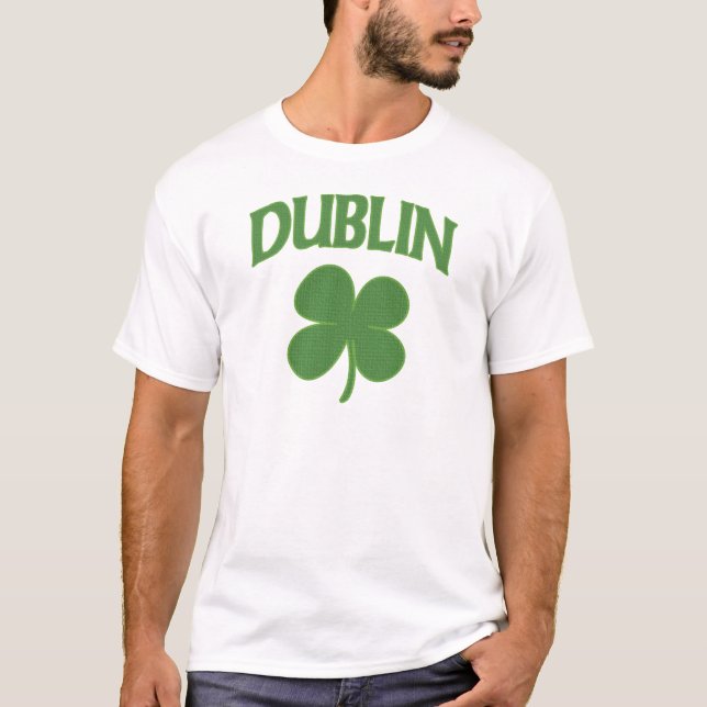 Camiseta Trevo do irlandês de Dublin (Frente)