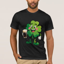Camiseta Trevo Fofo Brinda Com Um Copo
