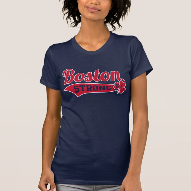 Camiseta Trevo forte da estimativa de Boston (Frente)