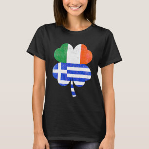 Camiseta Trevo Irlandês Grego Grécia Irlanda Bandeira St Pa