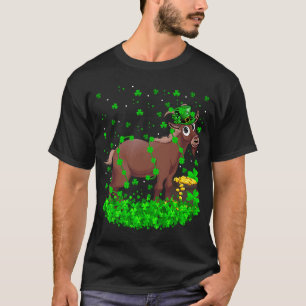 Camiseta Trevo Irlandês Leprechaun Camurça Dia de São Patrí