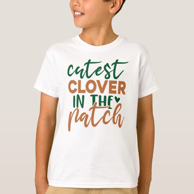 Camiseta Trevo Mais Fofo do Patch St Patrick's-60863 (Frente)