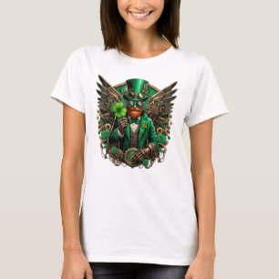 Camiseta Trevo steampunk do dia de São Patrício