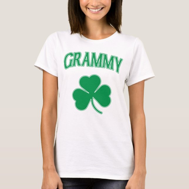 Camiseta Trevo verde de Grammy do irlandês (Frente)