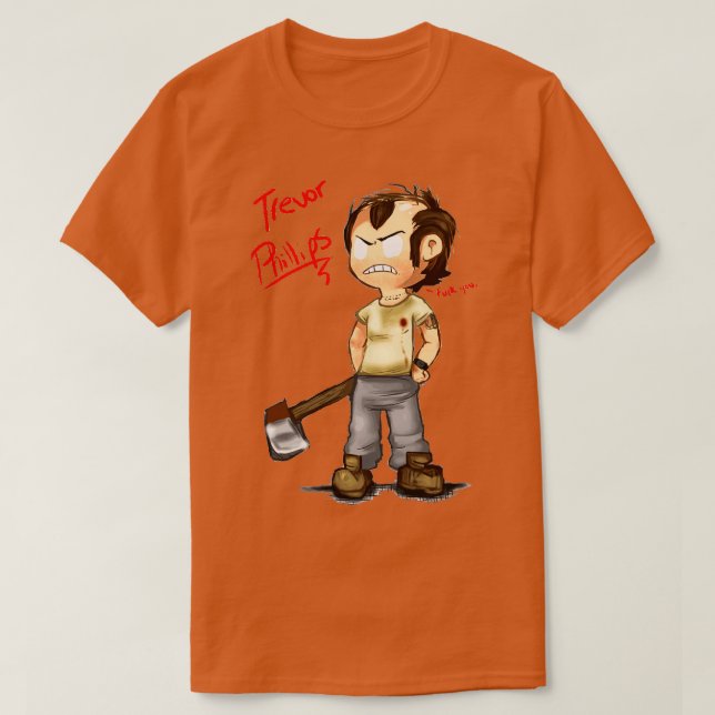 Camiseta Trevor Ax Classic TSirt (Frente do Design)