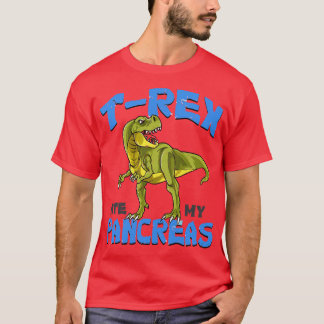 Camiseta TRex Ate My Pancreas Diabetes Engraçados