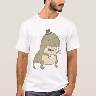 Camiseta Trex de Dinossauro Cinto com Chá e Chá