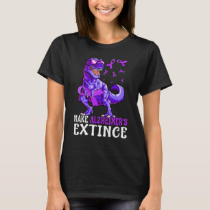 Camiseta Trex Dinossauro Faz Alzheimer Extinto Conscientiza