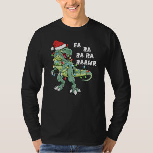 Camiseta Trex Dinossauro Natal Pijama Fa Ra Rawr Rex Natal