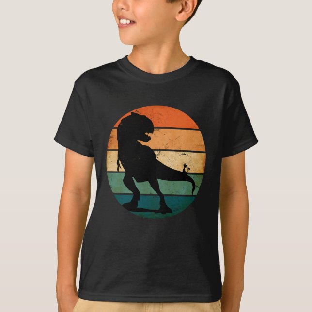 Camiseta TREX Dinossauro VS Casa Cat Vintage (Frente)