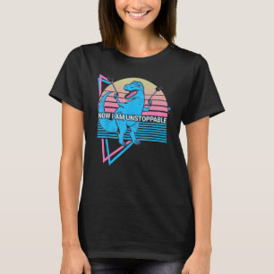 Camiseta Trex T Rex Dinossauro Engraçado Retro Agora Estou 