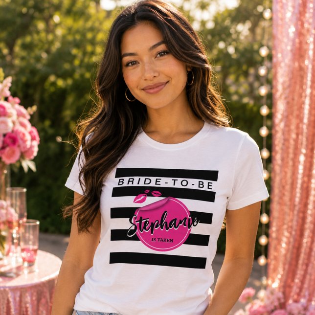 Camiseta Tri-Bl Glam Noiva Personalizada (Bride-to-be tee)