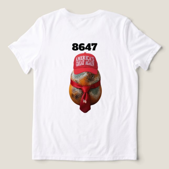 Camiseta Tri-Blend 8647 (Verso do Design )