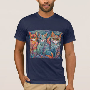 Camiseta Tri-Blend acalmando gatos