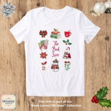 Camiseta Tri-Blend Amante de Livros de Natal