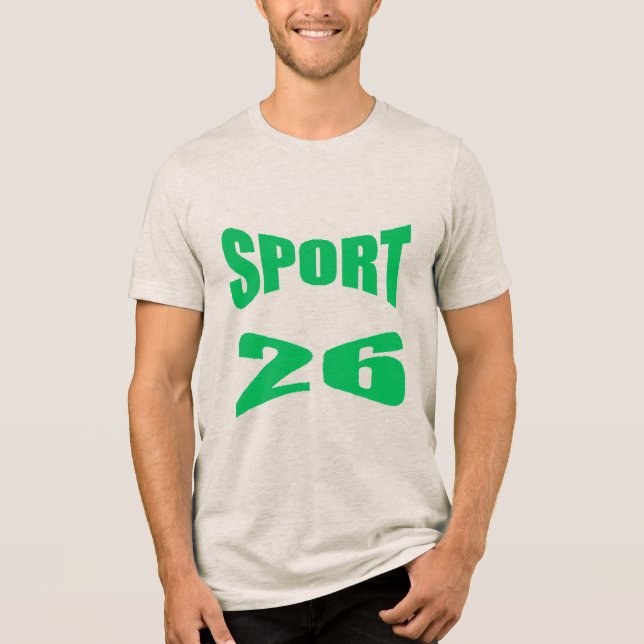 Camiseta Tri-blend aveia SPORT 26 (Frente)
