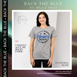Camiseta Tri-Blend Back the Blue