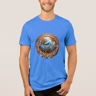 Camiseta Tri-blend Bella+Canvas, Branca, Adulto P