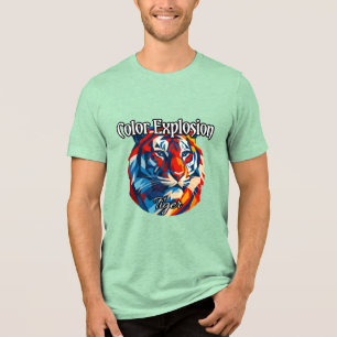 Camiseta Tri-blend Bella+Canvas, Branca, Adulto P
