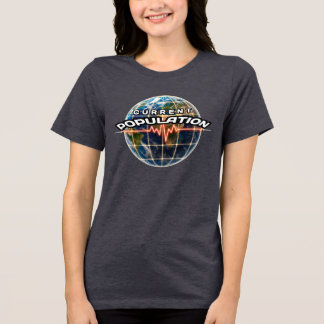 Camiseta Tri-blend Bella+Canvas, Branca, Pequena