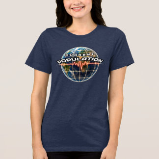 Camiseta Tri-blend Bella+Canvas, Branca, Pequena
