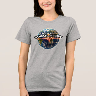 Camiseta Tri-blend Bella+Canvas, Branca, Pequena