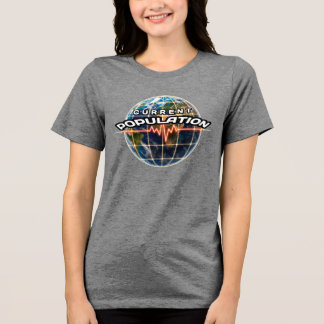 Camiseta Tri-blend Bella+Canvas, Branca, Pequena