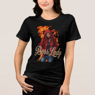 Camiseta Tri-Blend Boss Lady