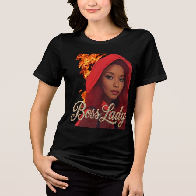 Camiseta Tri-Blend Boss Lady (Frente)