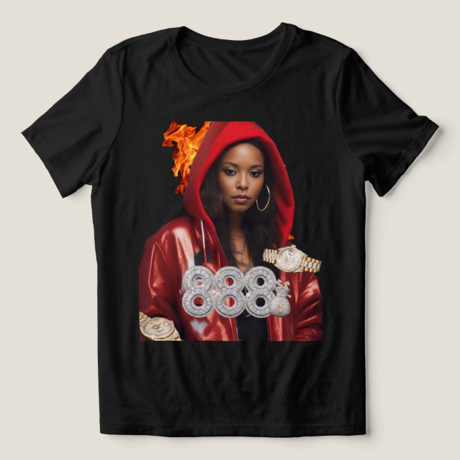 Camiseta Tri-Blend Boss Lady (Design frontal)