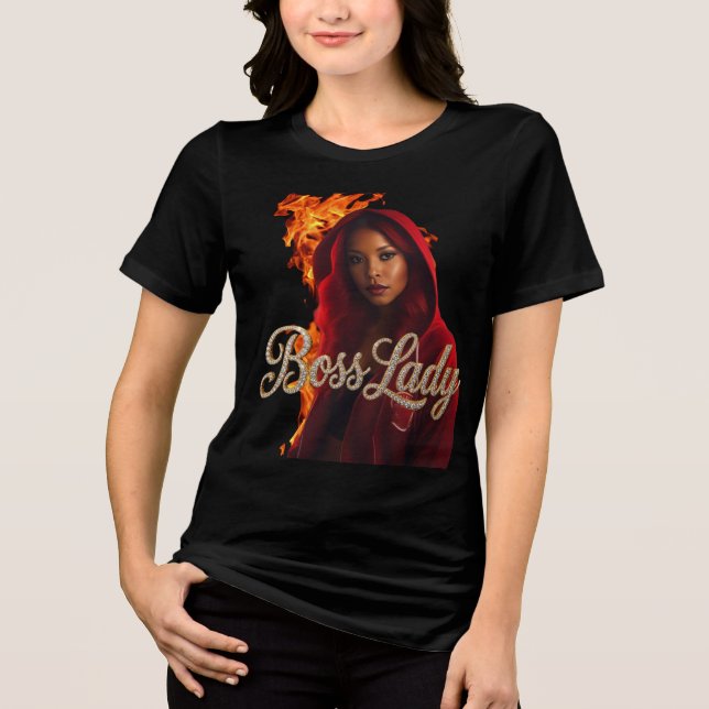 Camiseta Tri-Blend Boss Lady (Frente)