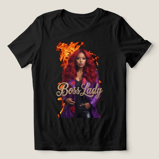 Camiseta Tri-Blend Boss Lady T-Shirt (Design frontal)