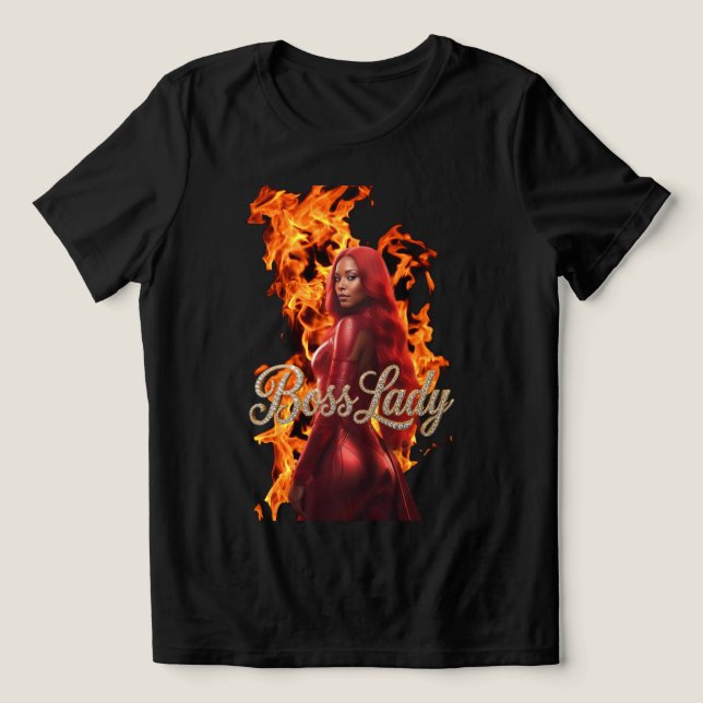 Camiseta Tri-Blend Boss Lady T-Shirt (Design frontal)
