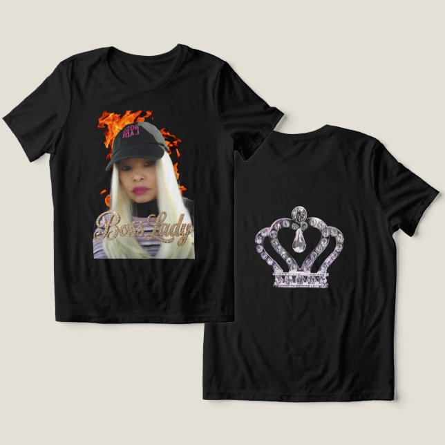 Camiseta Tri-Blend Boss Lady T-Shirt (Design Frente e Verso)