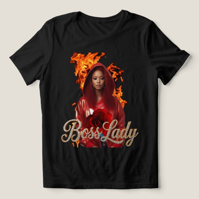 Camiseta Tri-Blend Boss Lady T-Shirt (Design frontal)