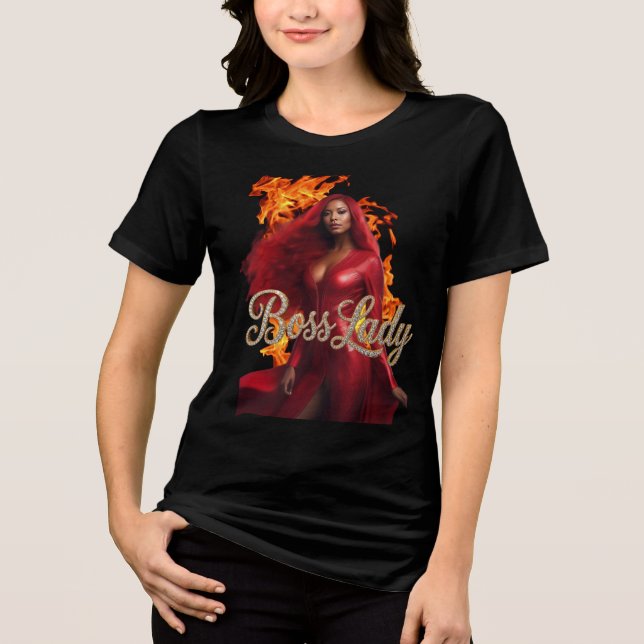 Camiseta Tri-Blend Boss Lady T-Shirt (Frente)