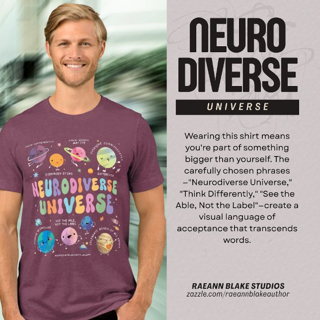 Camiseta Tri-Blend Consciência do Universo Neurodi (Criador carregado)