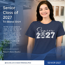 Camiseta Tri-Blend da Turma de 2027 Feminina