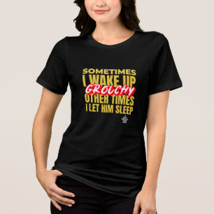 Camiseta Tri-Blend de Casal Engraçada com Chamada
