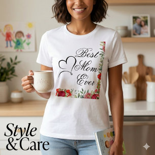 Camiseta Tri-Blend Dia das Mães Stylish Best Mom E