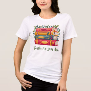 Camiseta Tri-Blend 'Ensine Como Você É' - Livro e