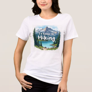 Camiseta Tri-blend Eu Preferiria Estar Fazendo Tri
