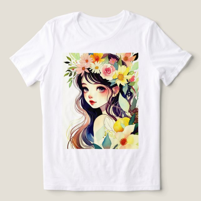 Camiseta Tri-blend Feminina Bella+Canvas (Design frontal)