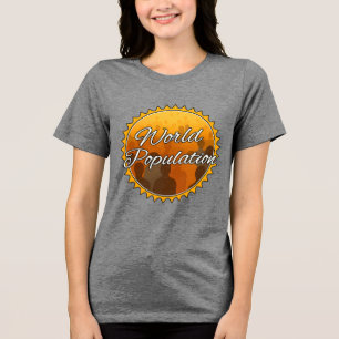 Camiseta Tri-blend Feminina Bella+Canvas, Branca,