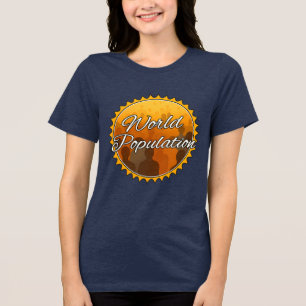 Camiseta Tri-blend Feminina Bella+Canvas, Branca,