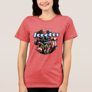 Camiseta Tri-blend Feminina Bella+Canvas, Branca,