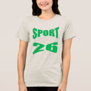 Camiseta tri-blend feminina oatmeal SPORT 26