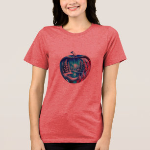Camiseta Tri Blend Gráfica Inspirada na Maçã Mark