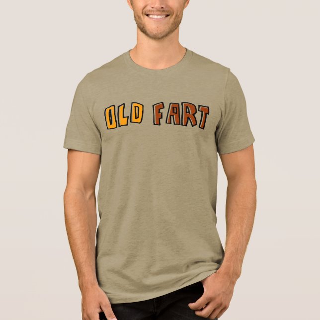 Camiseta Tri-Blend Homem Velho Rabugento (Frente)