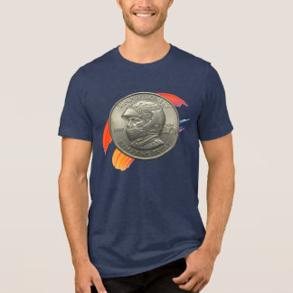 Camiseta Tri-Blend In Max We Trust Azul Marinho